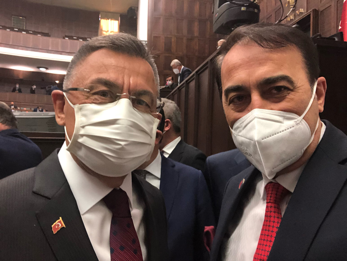 T.C. Cumhurbaşkan Yardımcısı Sayın Fuat Oktay ile ATİK Genel Başkanı Aziz Şahin görüşme yaptı. 