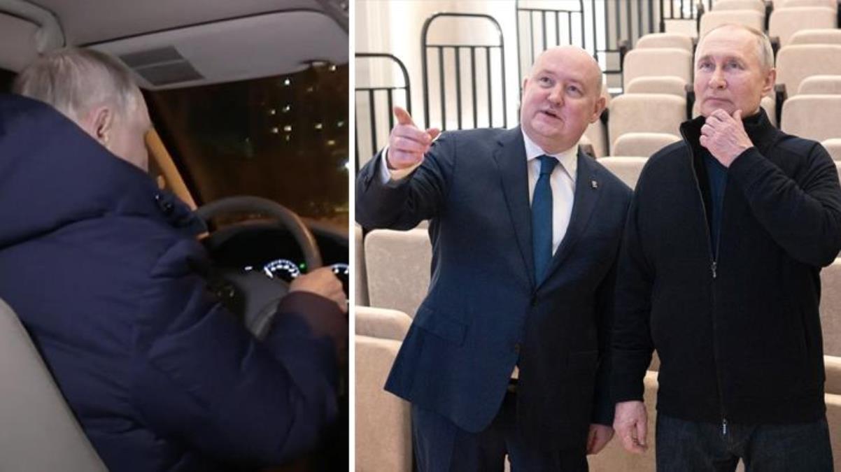 Putin'den dünyaya gözdağı! Yakalama kararına meydan okurcasına işgal ettiği topraklarda arabayla gezdi