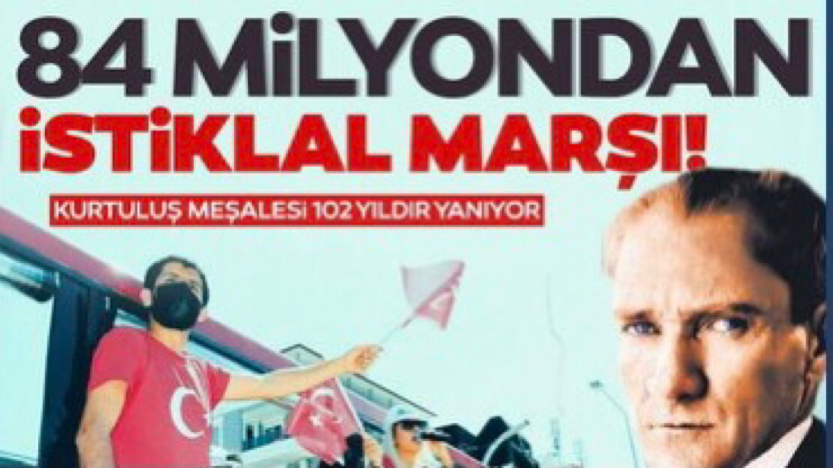 84 milyondan İstiklal Marşı