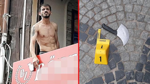 Ağabeyini satırla yaralayıp, polise ihbar edenleri de 