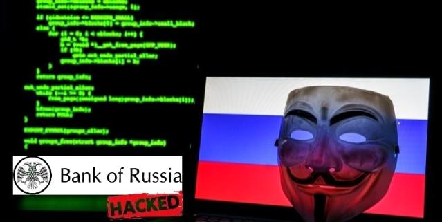 Anonymous, Rus Merkez Bankası'nı hackledi ve Putin'e seslendi: Her yerdeyiz, sarayınızdayız, yatak odanızdayız!