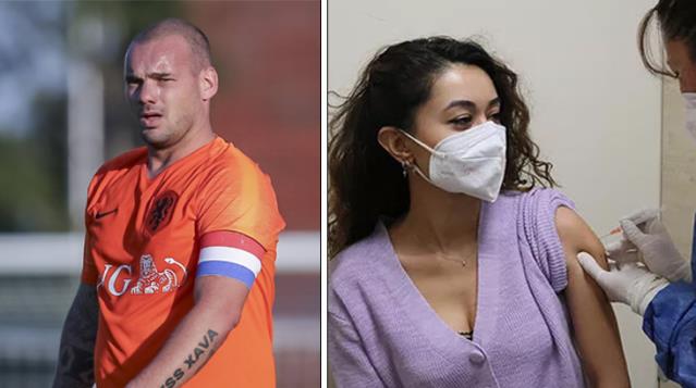 Aşı olmamak için direniyor! Sneijder'in savunması akıllara durgunluk verdi