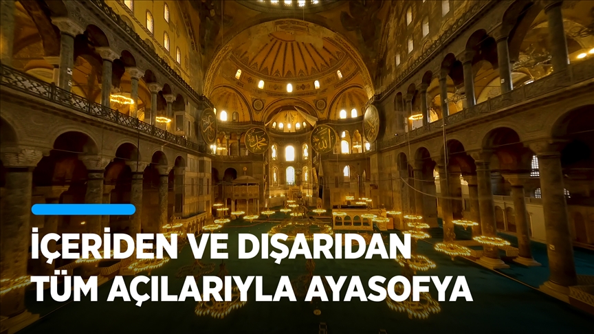 Ayasofya-i Kebir Cami-i Şerifi'nin FPV dron görüntüleri büyülüyor