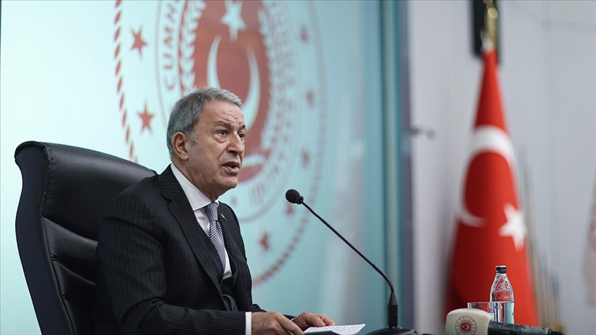 Bakan Akar: Ege, Doğu Akdeniz ve Kıbrıs'ta haklarımızı koruma konusunda geri adım atmamız söz konusu olamaz