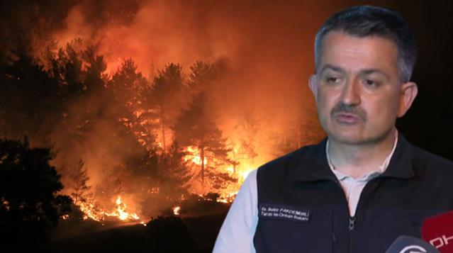 Bakan Pakdemirli'den yangınlarla ilgili dikkat çeken uyarı: Bugün nem yüzde 10'a düşüyor, çok dikkatli olmamız lazım