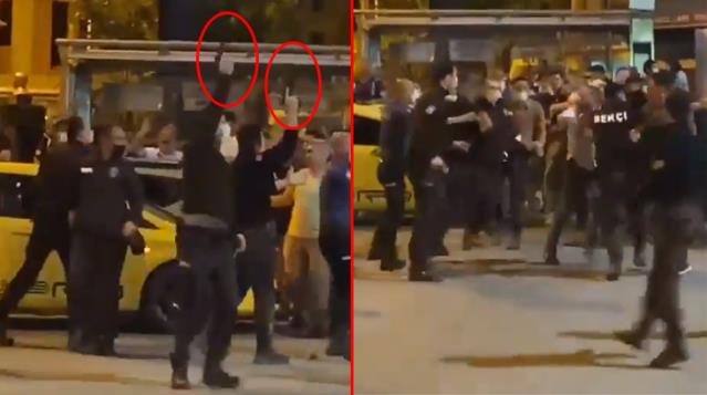 Beşiktaşlı taraftarların İstanbul Eyüpsultan'daki kutlamasında gerginlik! Bekçiler havaya ateş açtı