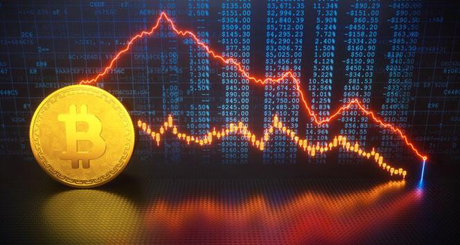 Bitcoin'de sert düşüş