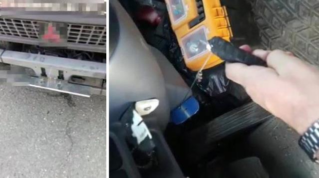 Bu kadarı pes dedirtti! Radara yakalanmamak için kamyon plakasına düzenek kurdular
