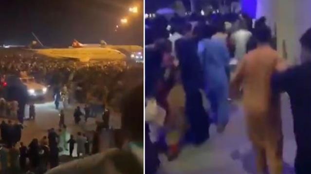 Büyük kaçış başladı! Şehirden çıkmak isteyenler Kabil Havalimanı'nda adım atacak yer bırakmadı