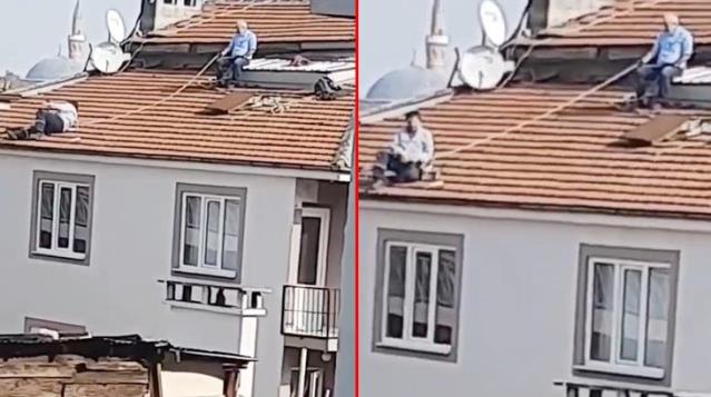 Çatıda 'bu kadar da olmaz' dedirten anlar
