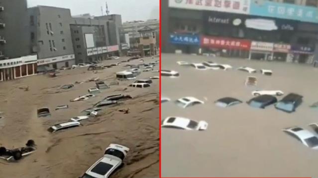 Çin'de sel felaketi! En az 12 kişi öldü, 100 binin üzerinde kişi ise tahliye edildi
