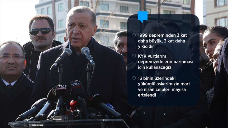Cumhurbaşkanı Erdoğan: Depremler nedeniyle üniversitelerde tamamen uzaktan eğitime geçilecek