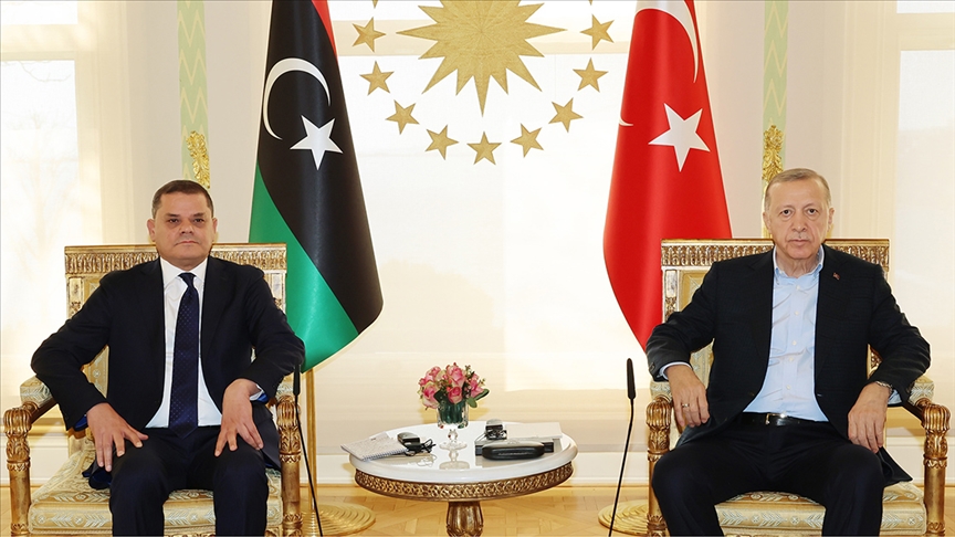 Cumhurbaşkanı Erdoğan, Libya Başbakanı Dibeybe'yi kabul etti