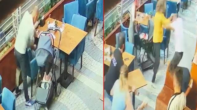 Eski eşini bardakla yaralayan cani, kendisine engel olmak isteyen 2 kişiyi de darbetti
