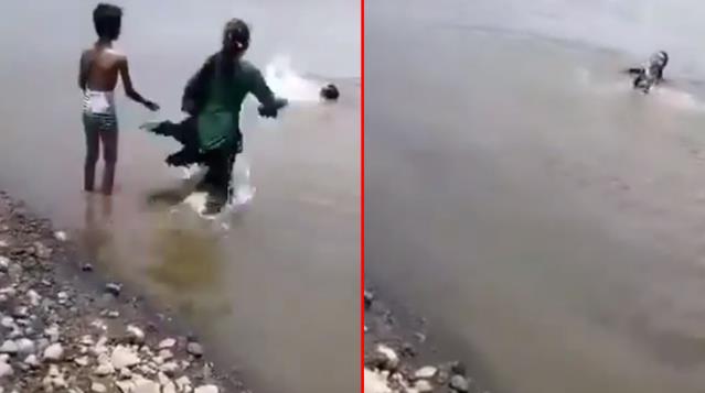 Felakete dönen eğlence! Ailesinin suda boğulduğu anları, küçük çocuk anbean kaydetti