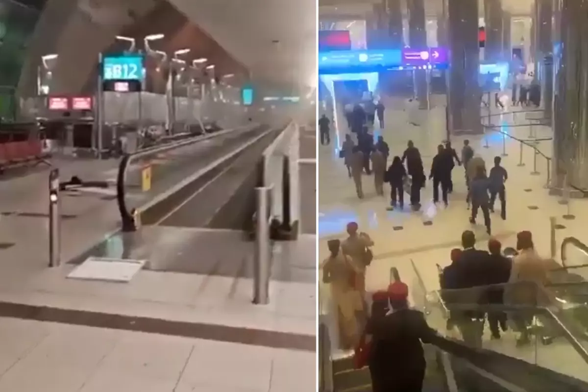 Görüntüler Dubai'den! İran İHA'ları havalimanını savaş alanına çevirdi