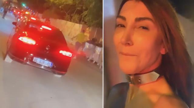 Hande Yener, trafik nedeniyle geç kaldığı konserine otostop çekerek ulaştı
