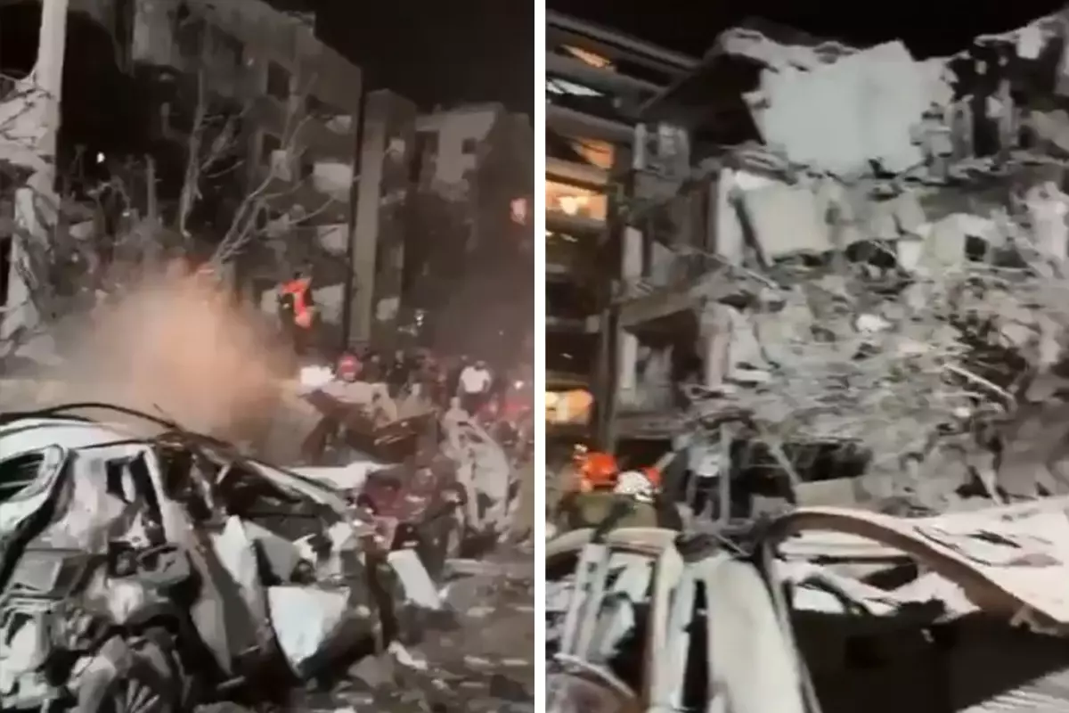İran'ın vurduğu Tel Aviv'deki yıkım kameralara yansıdı