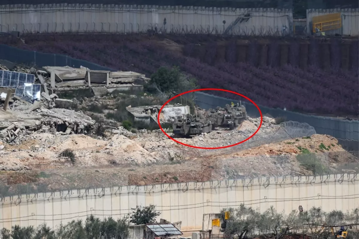 İsrail'in Lübnan'a düzenlediği kara harekatından ilk görüntü