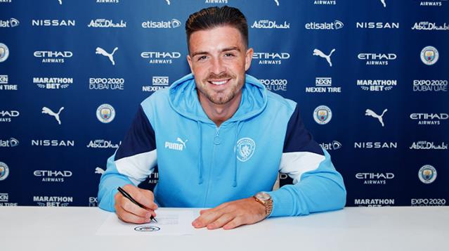 Jack Grealish rekor bonservisle Manchester City'de! Aston Villa'ya 100 milyon sterlin ödenecek