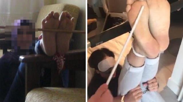 Kargo çalışanı, para karşılığı anlaştığı kadınları kelepçe ve eşarpla bağlayıp falakaya yatırdı