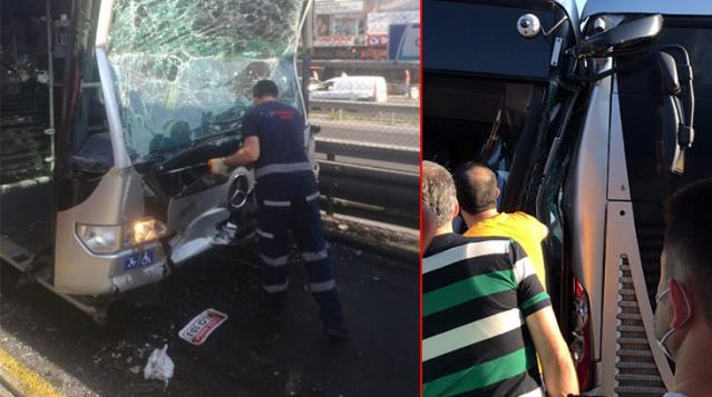 Küçükçekmece'de korkutan metrobüs kazası! Yaralı sayısı çok fazla