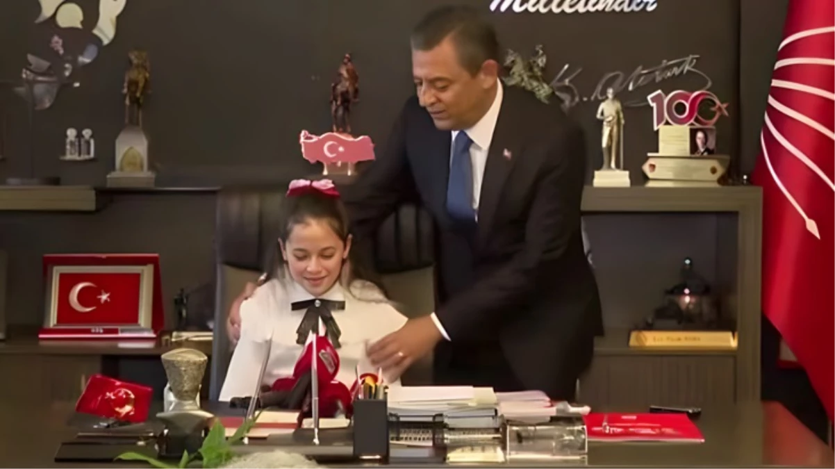 Özgür Özel'den koltuğunu devrettiği minik Dora'ya: Bu koltuğa iyice yerleşmezsen kaldırabilirler