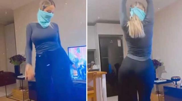 Peçeli dansı yüzünden işinden olan Hande Sarıoğlu, bu sefer de yeni kanalında göbek attı