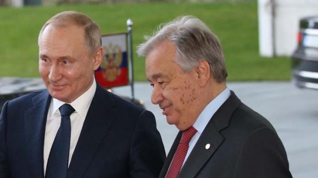 Putin, BM Genel Sekreteri Guterres ile Filistin meselesini görüştü