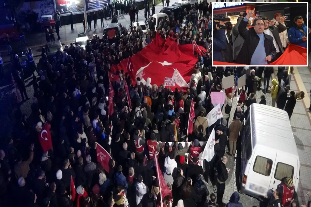 Rize'de İmamoğlu'na destek yürüyüşünde arbede