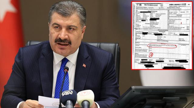 Sağlık Bakanı Koca'dan sosyal medyada yer alan ölüm raporuna ilişkin açıklama: Hasta covid ölüsü olarak kayıtlıdır