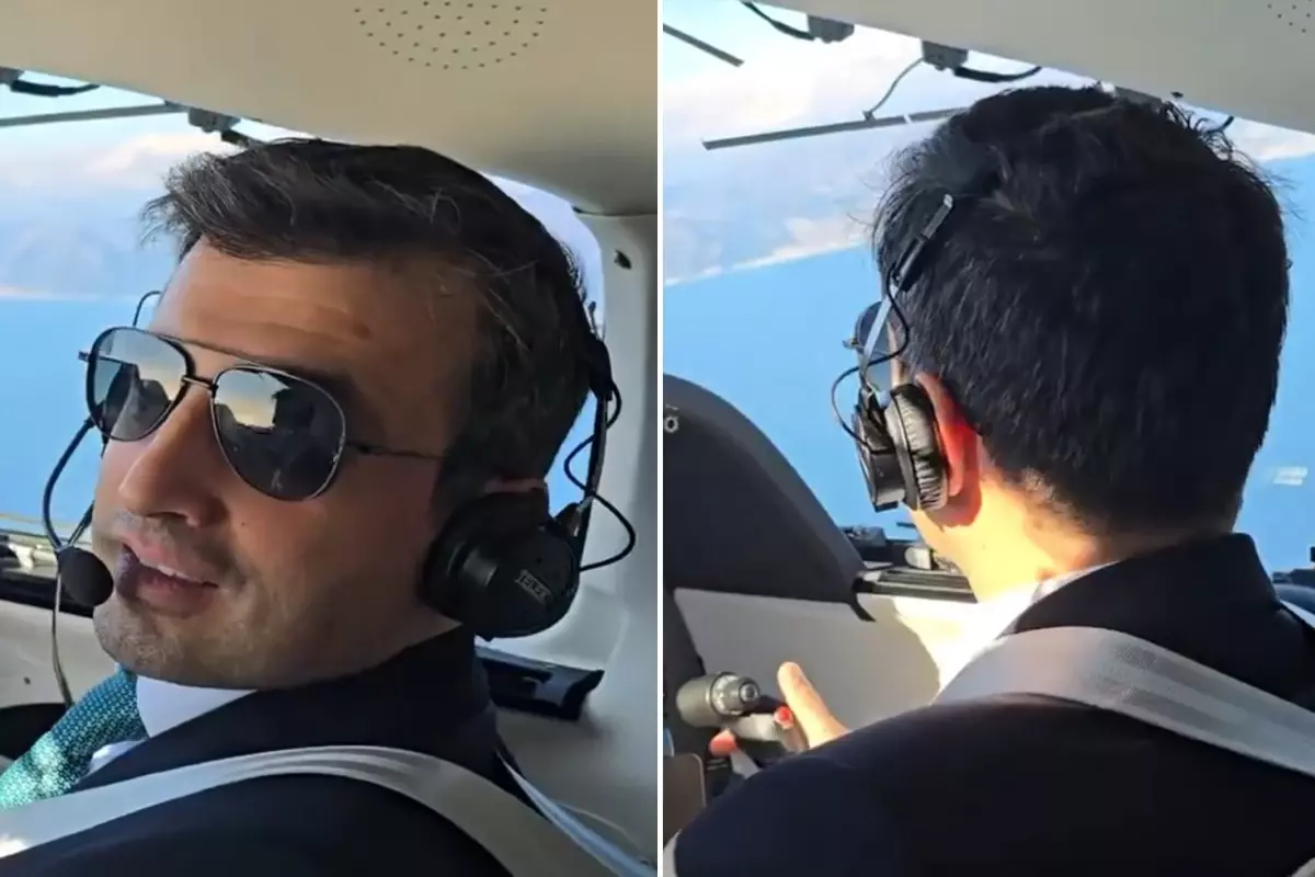 Selçuk Bayraktar, kokpite geçip uçağı indirdi: Hava biraz sert