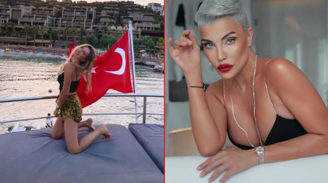 Şeyma Subaşı'nın Türk bayraklı paylaşımı büyük tepki topladı! Deniz Akkaya verdi veriştirdi