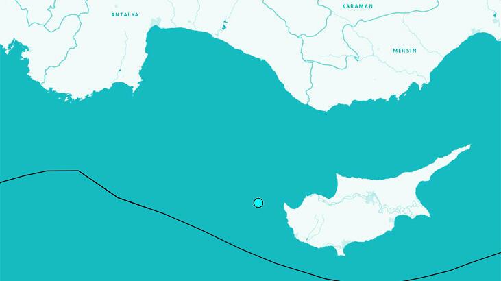 Son dakika... Akdeniz'de 4.3 büyüklüğünde deprem