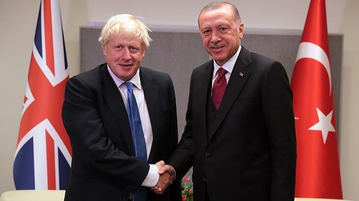 Cumhurbaşkanı Erdoğan, Boris Johnson ile görüştü