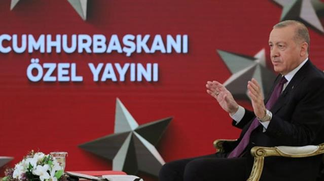 Cumhurbaşkanı Erdoğan canlı yayında konuşuyor: Yerleşim bölgelerindeki yangın oradaki büyükşehir belediyelerinin sorumluluğundadır