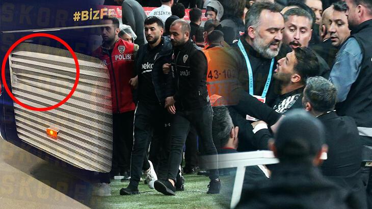  Derbi sonrası Fenerbahçe otobüsüne saldırı! Maç biter bitmez saha karıştı