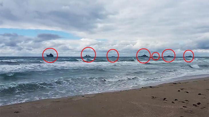 Karadeniz kıyısında hareketlilik! Rusya'nın savaş gemileri toplandı
