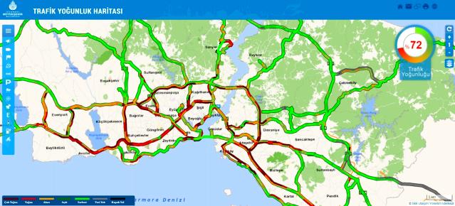 Tam kapanma öncesi İstanbul'da trafik yoğunluğu rekor seviyeye ulaştı