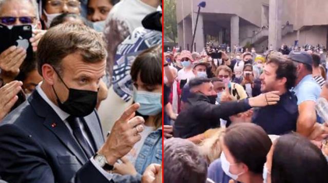 Tapınak ziyaretine giden Macron, 