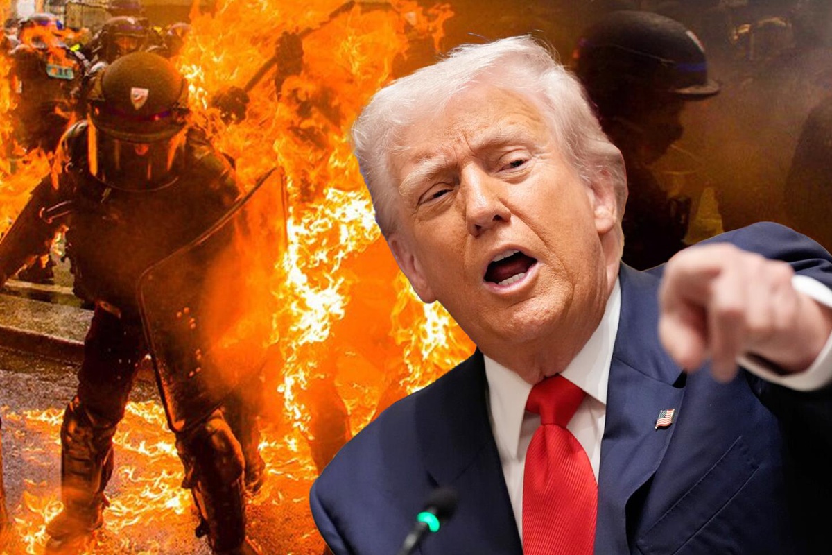 Trump'tan yangın yerine dönen Fransa'ya uyarı: Bir an önce sınırları kapatın