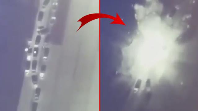 Ukrayna Savunma Bakanlığı, Bayraktar TB-2 ile Rus konvoyunun vurulma anını yayınladı!